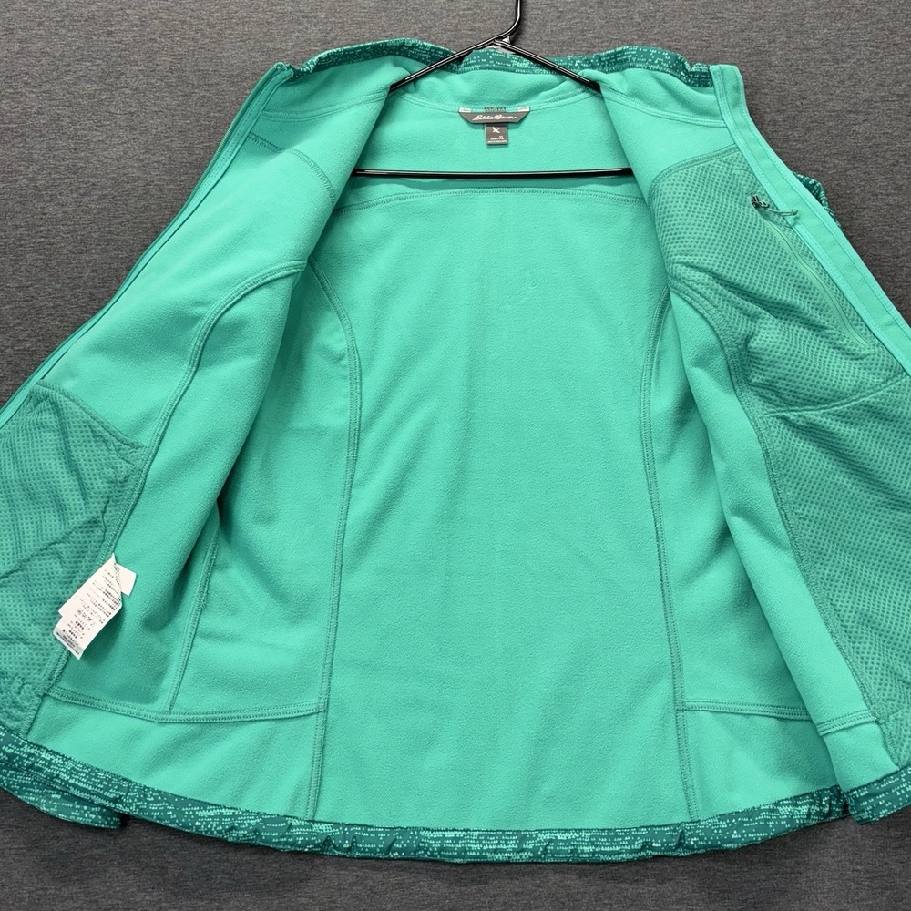 Eddie Bauer Flexion Jacket Womens XL Wind foil Green Seapine Soft Shell NWT - Picture 7 of 13